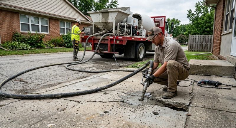 Concrete Lifting in West Des Moines, IA