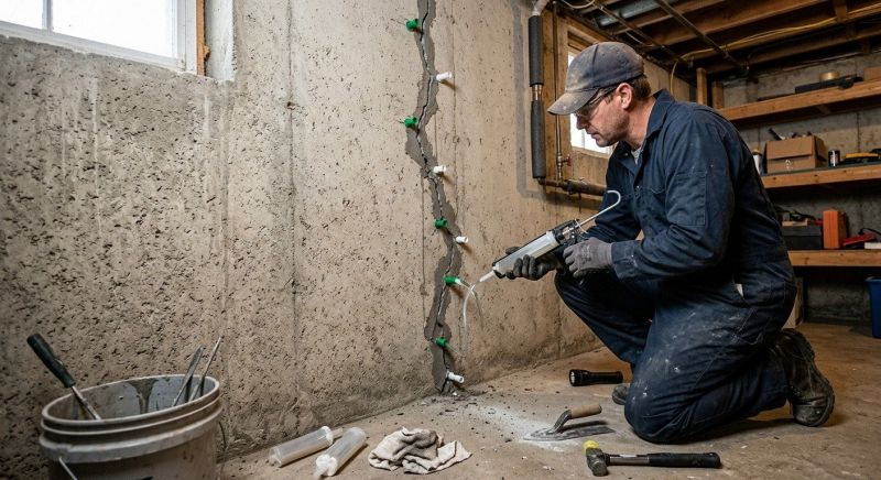 Cracked Basement Floor Repair in Fort Collins, CO