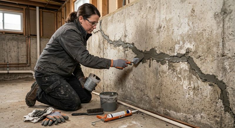 Cracked Basement Floor Repair in Sarasota, FL