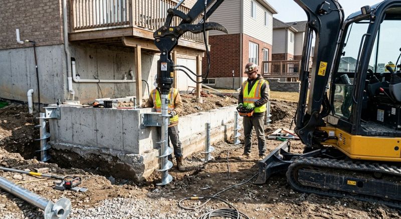 Helical Piers Installation in Fort Collins, CO