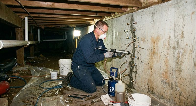 Basement Crack Repair in Fort Collins, CO