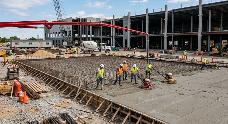 Commercial Slab Installation in Fort Collins, CO