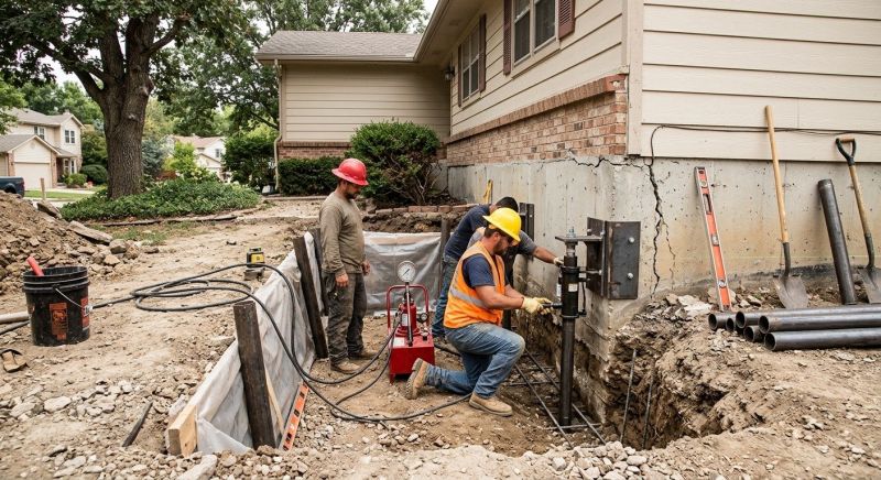 Cracked Foundation Repair in Columbus, OH
