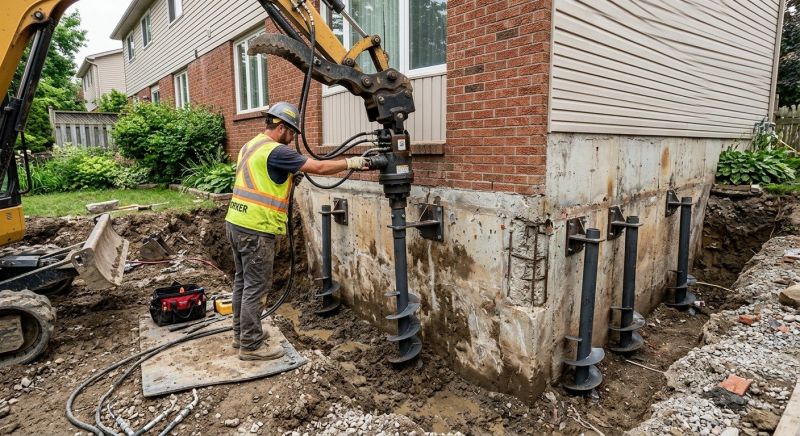 Helical Pile Installation in Fort Collins, CO