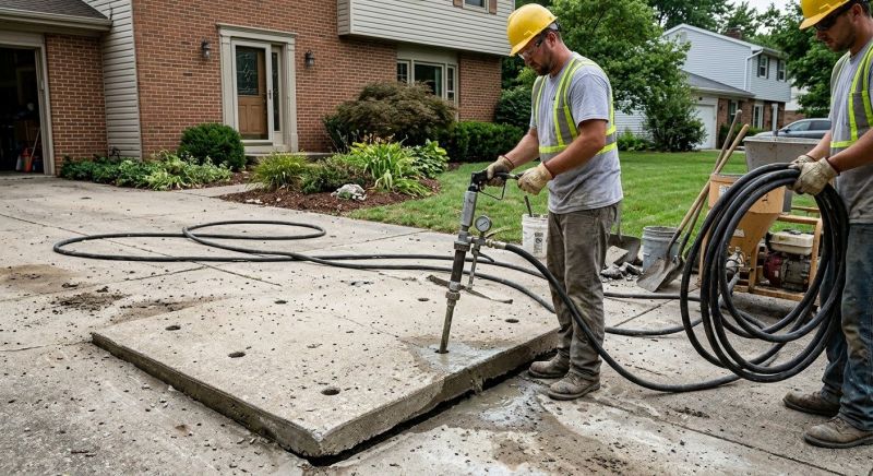Mudjacking in West Des Moines, IA