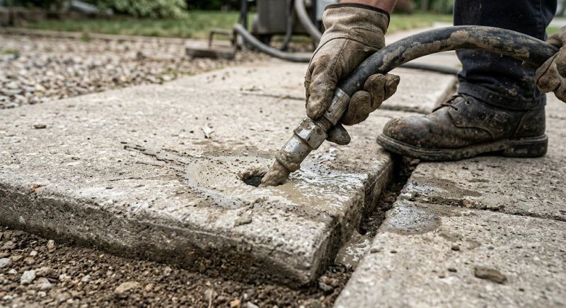 Mudjacking in West Des Moines, IA