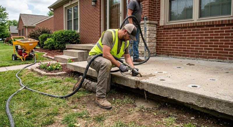 Patio Mudjacking in Columbus, OH