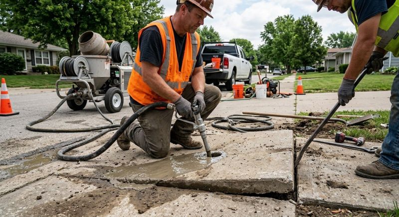 Sidewalk Raising in Des Moines, IA