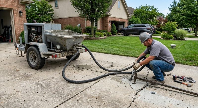 Sunken Driveway Lifting in Corpus Christi, TX