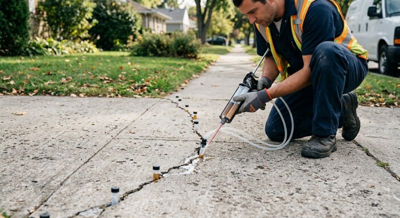 Sunken Sidewalk Repair in West Des Moines, IA